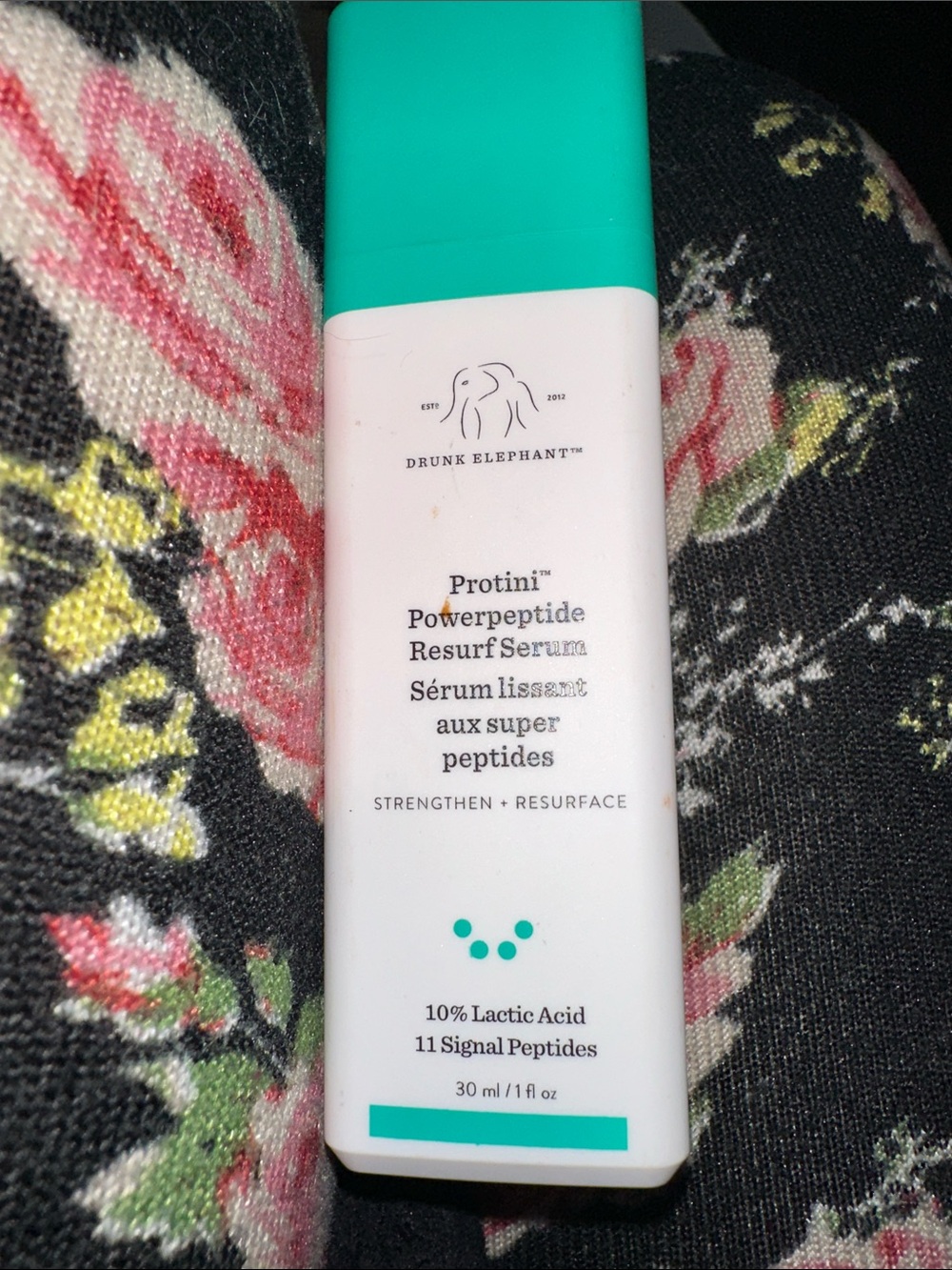 Drunk Elephant Protini Powerpeptide Resurf Serum - White & Teal